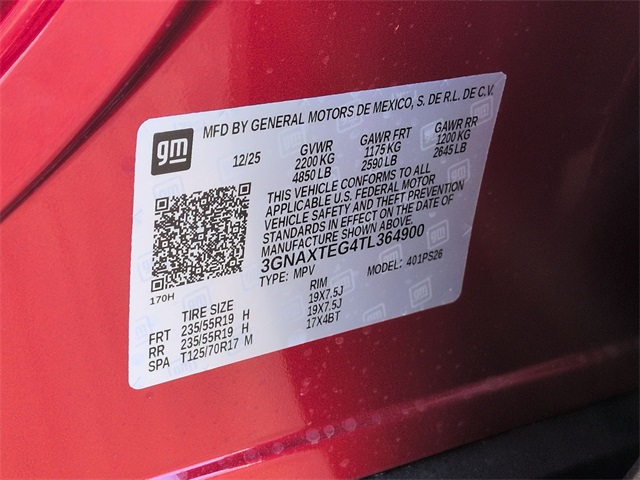 2026 Chevrolet Equinox RS for sale at PATRIOT CHEVROLET OF LIMERICK