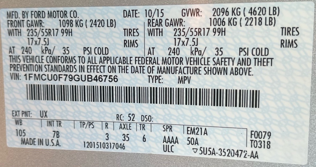 2016 Ford Escape S Silver at Cook Ford