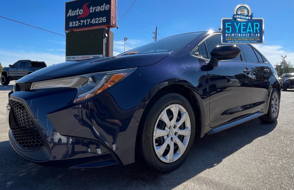 2021 Toyota Corolla LE Blue at DeMontrond Auto Country