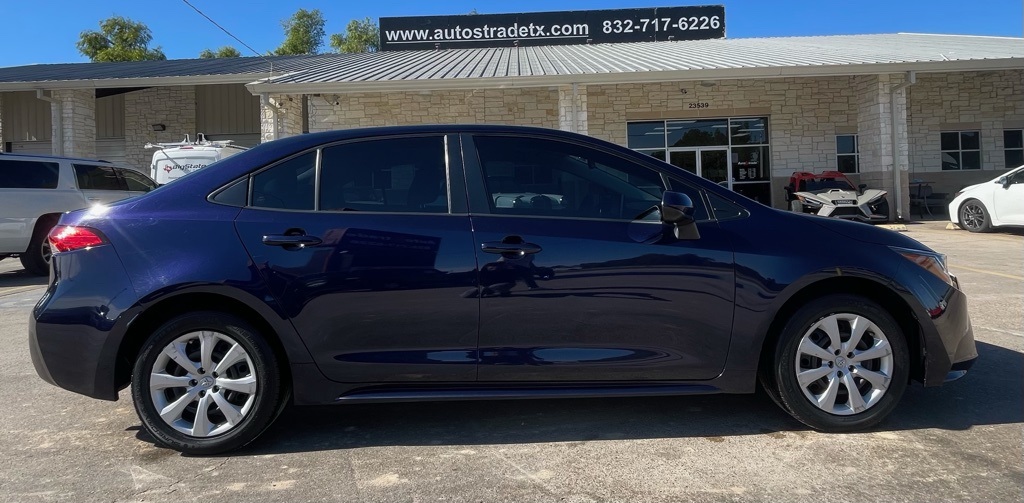 2021 Toyota Corolla LE Blue at DeMontrond Auto Country