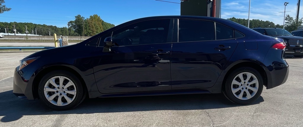 2021 Toyota Corolla LE Blue at DeMontrond Auto Country