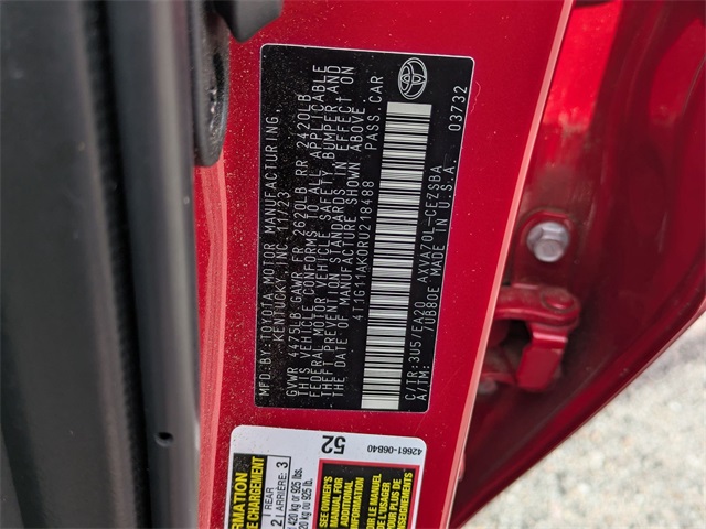 2024 Toyota Camry SE Red at Davis Toyota of Orangeburg