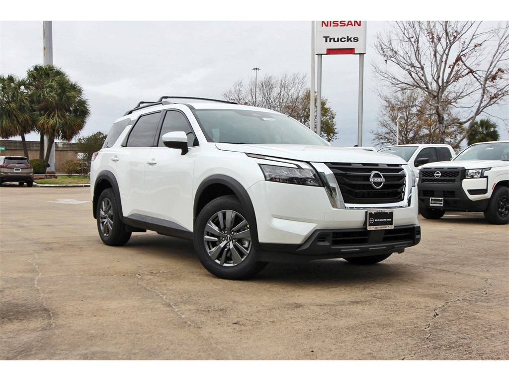 2025 Nissan Pathfinder SV White at Bravo Nissan