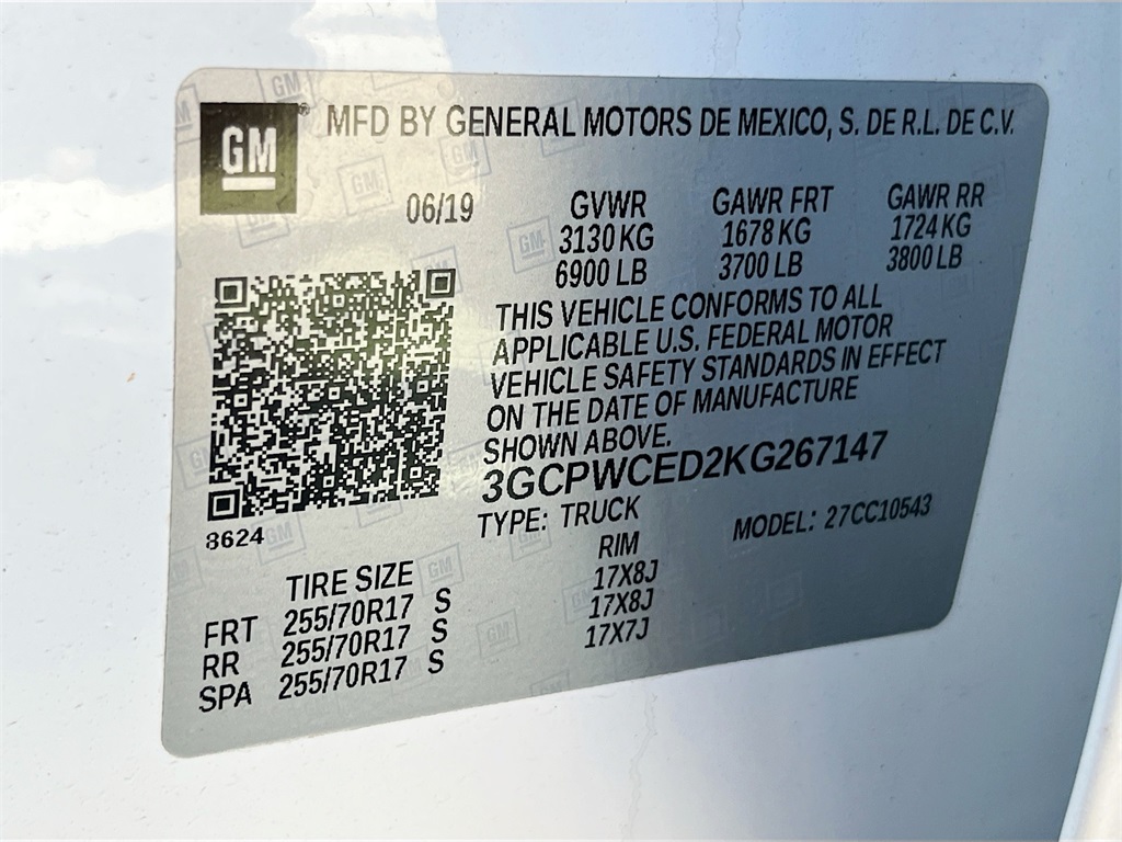 2019 Chevrolet Silverado 1500 LT White at Community Toyota