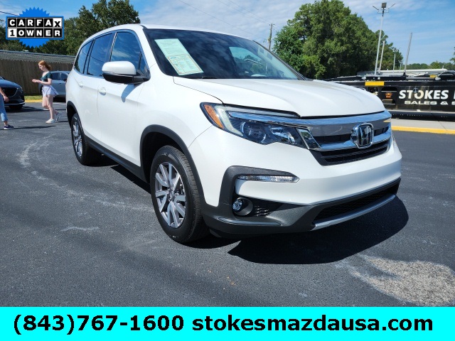2022 Honda Pilot EX-L White at Davis Toyota of Orangeburg
