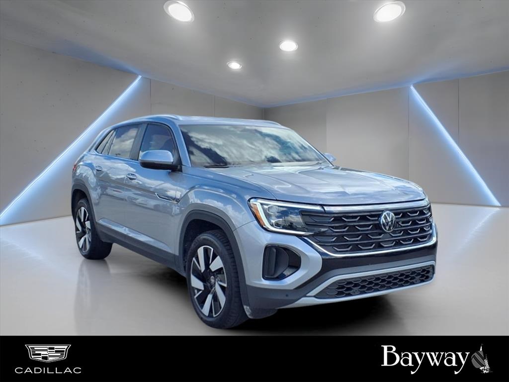 2024 Volkswagen Atlas Cross Sport 2.0T SE w/Technology Silver at DeMontrond Automotive Group