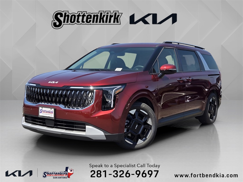 2026 Kia Carnival EX Red at DeMontrond Automotive Group