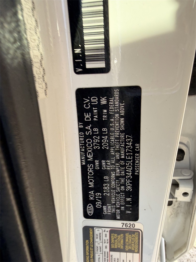 2020 Kia Forte GT-Line White at DeMontrond Ford