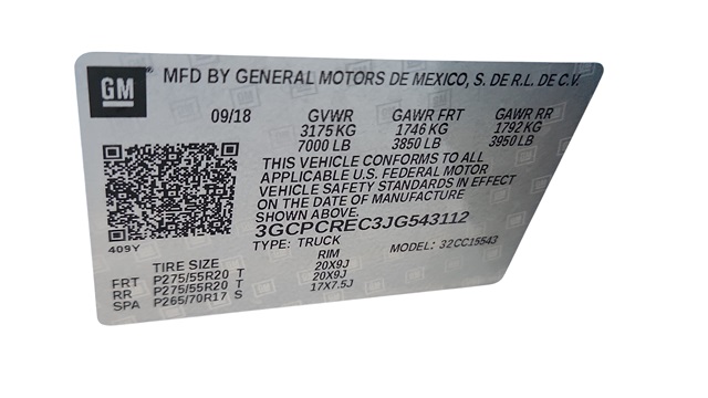 2018 Chevrolet Silverado 1500