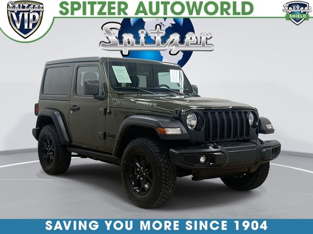 Sarge Green Clearcoat 2021 Jeep Wrangler SUV / Crossover Four-Wheel Drive 8-Speed Automatic