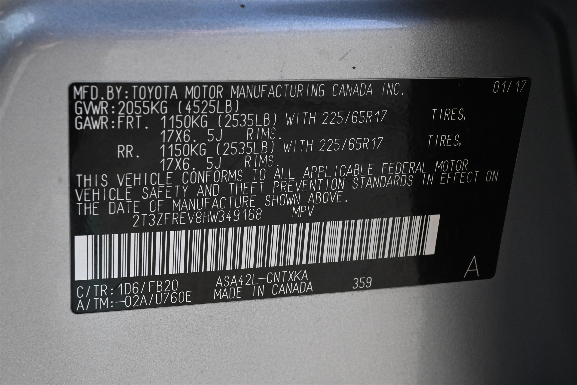 2017 Toyota RAV4 LE Silver at Emmons Autoplex