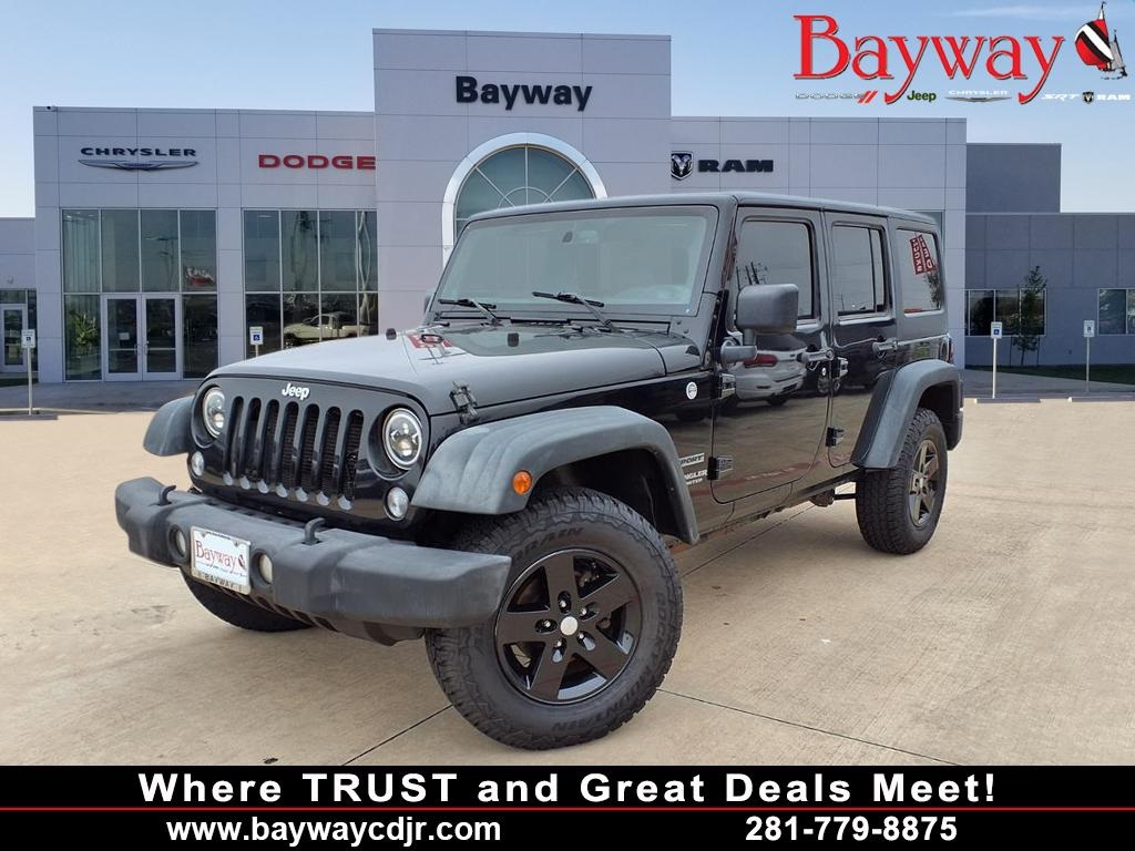 2014 Jeep Wrangler Unlimited Sport Black at Bayway Chrysler Dodge Jeep Ram