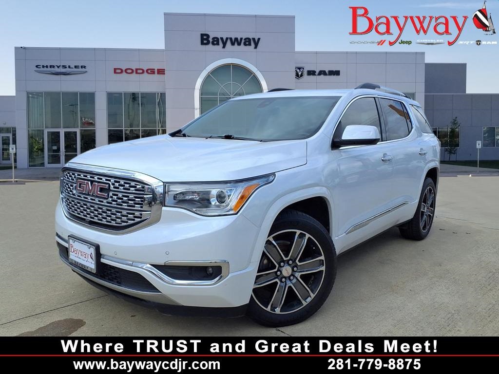 2019 GMC Acadia Denali White at Emmons Autoplex