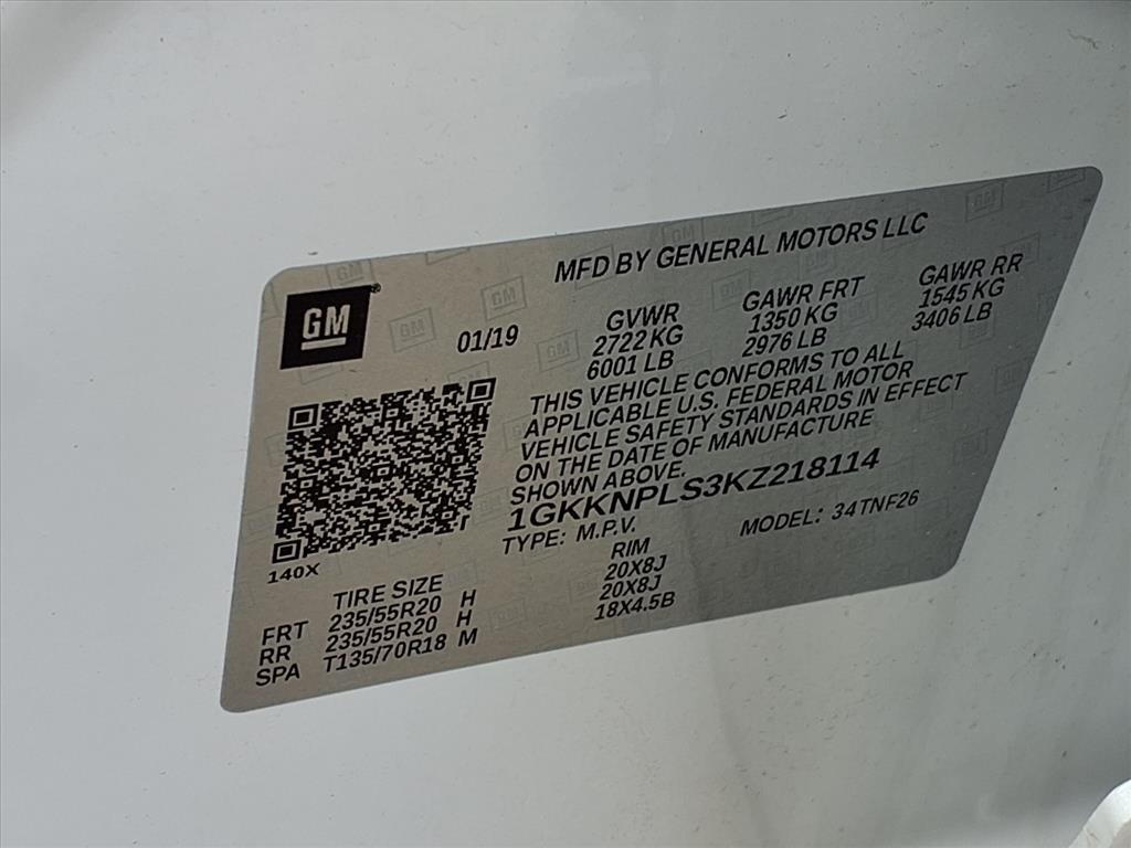 2019 GMC Acadia Denali White at Emmons Autoplex