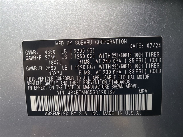 2025 – Subaru – Outback