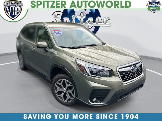 Jasper Green Metallic 2021 Subaru Forester SUV / Crossover All-Wheel Drive Continuously Variable Transmission