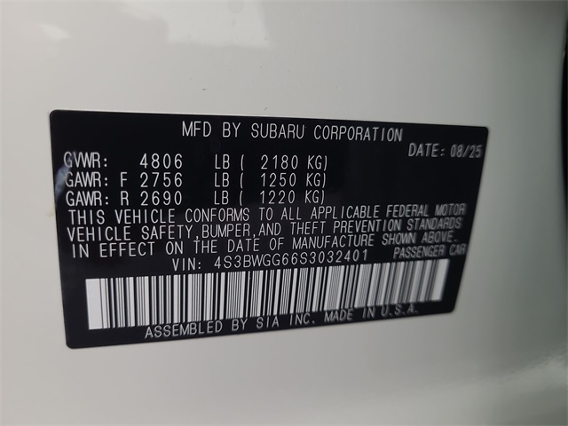 2025 – Subaru – Legacy