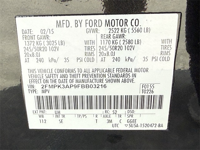 2015 Ford Edge Sport Black at Durrett Motor Company