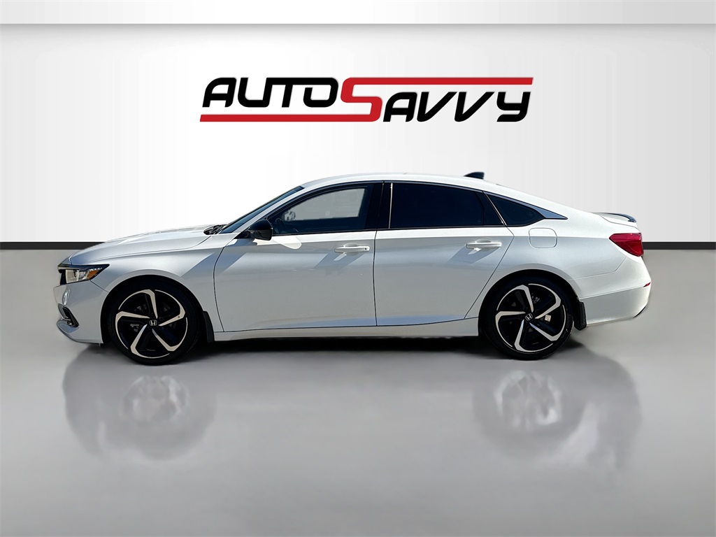 2021 Honda Accord Sport White at AutoSavvy Houston Northwest