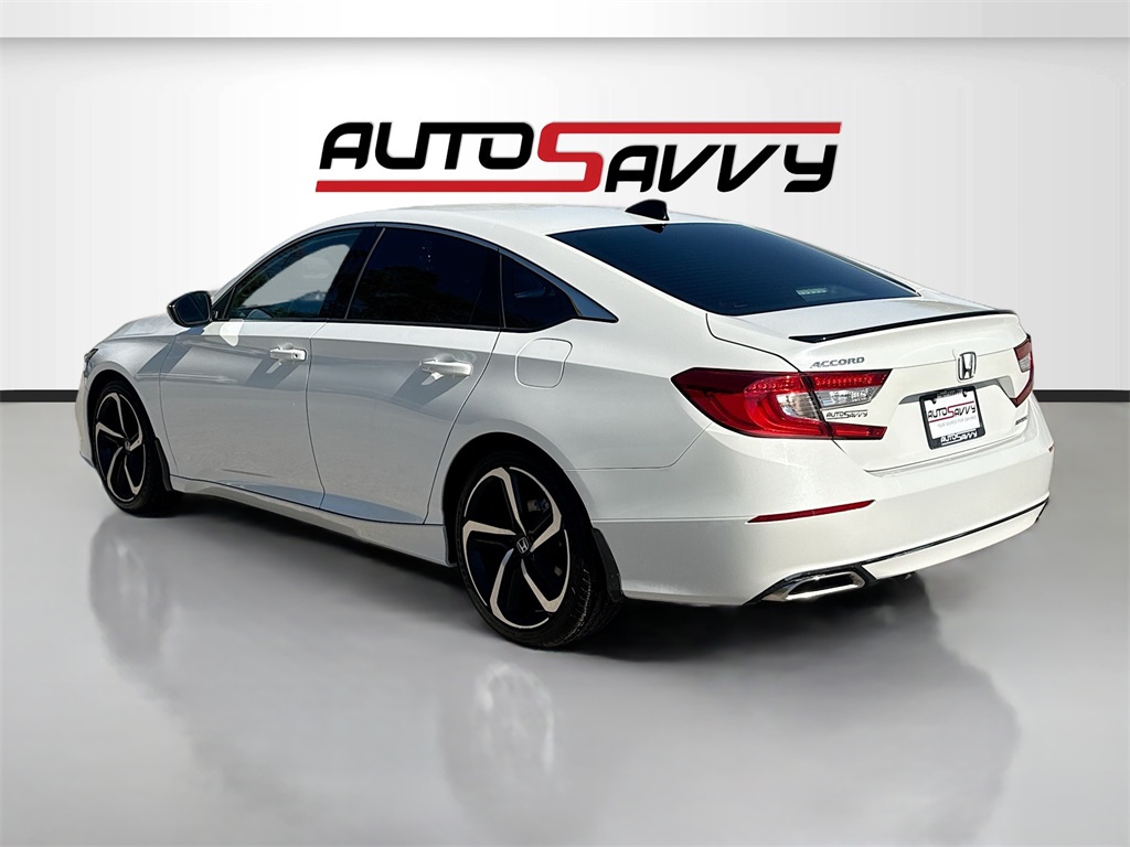 2021 Honda Accord Sport White at AutoSavvy Houston Northwest