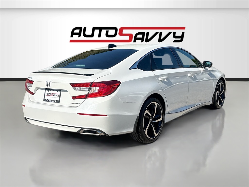 2021 Honda Accord Sport White at AutoSavvy Houston Northwest