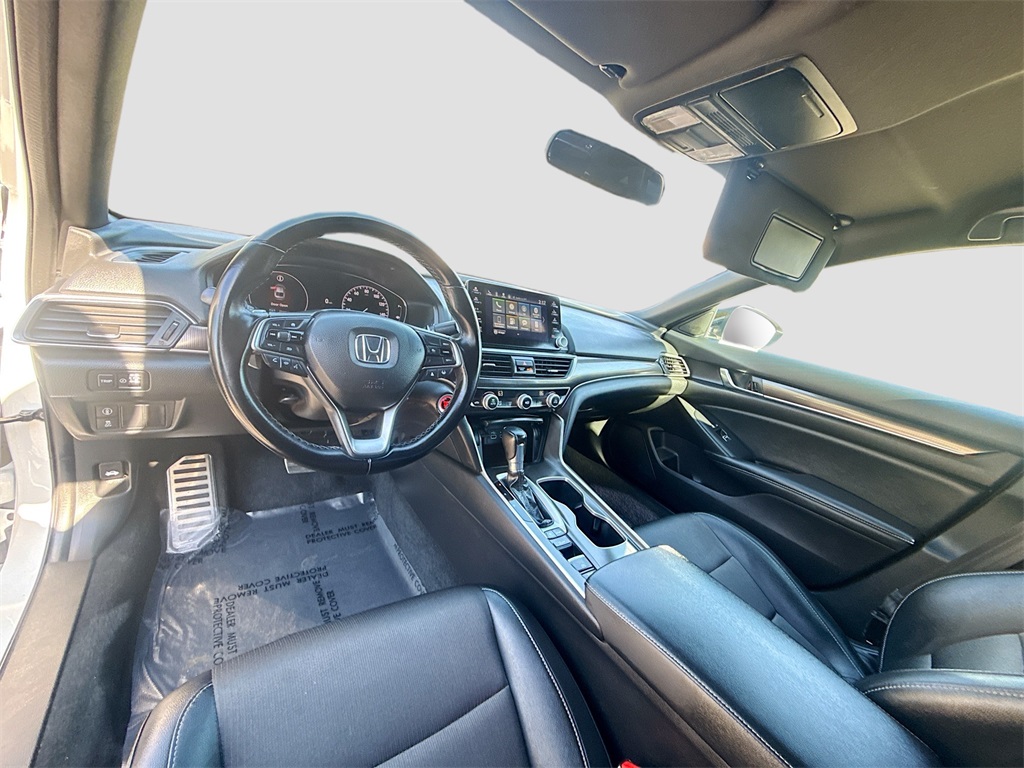 2021 Honda Accord Sport White at AutoSavvy Houston Northwest