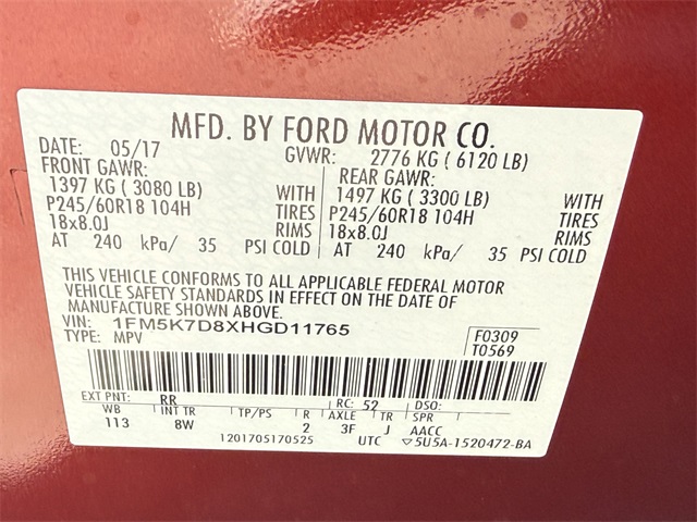 2017 Ford Explorer XLT Red at Autostrade