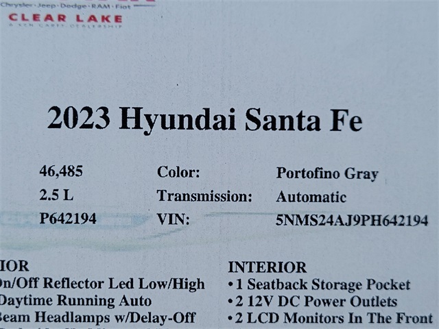 2023 Hyundai Santa Fe SEL Gray at Bayway Chrysler Dodge Jeep Ram