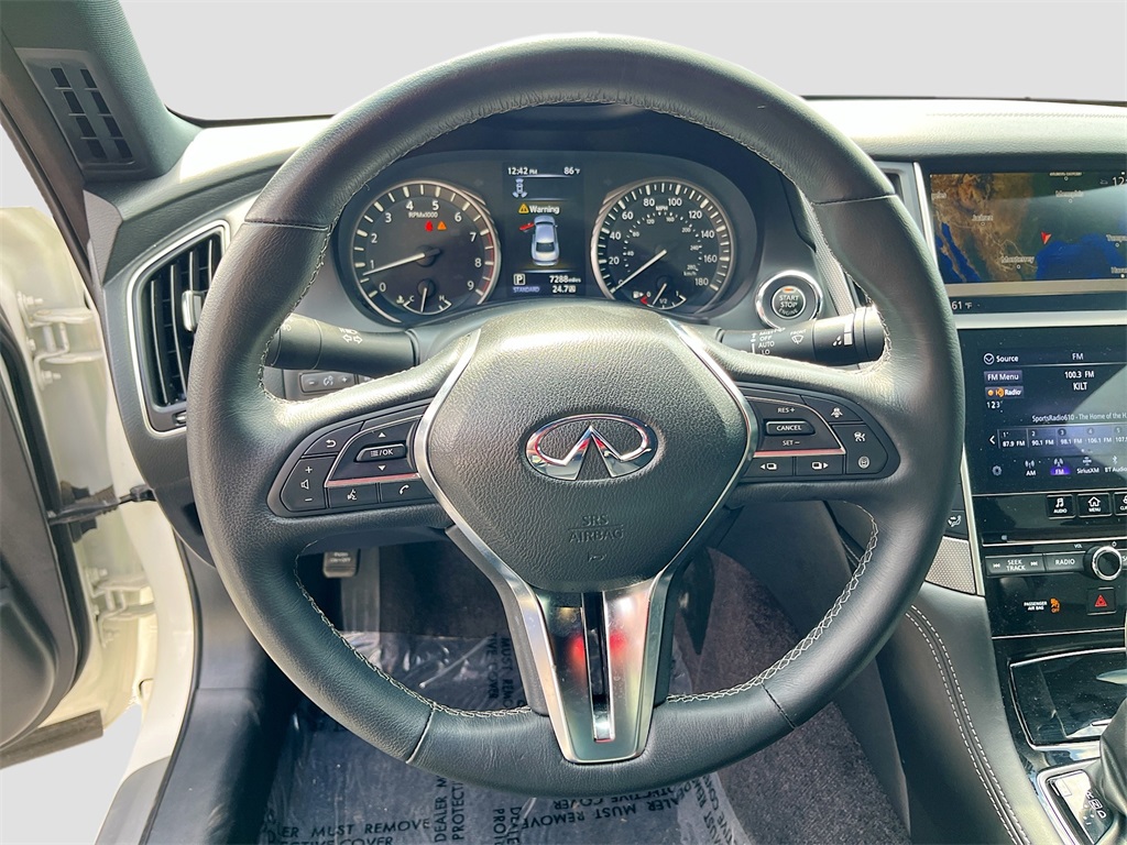 2024 INFINITI Q50 SENSORY White at AutoSavvy Houston Southwest