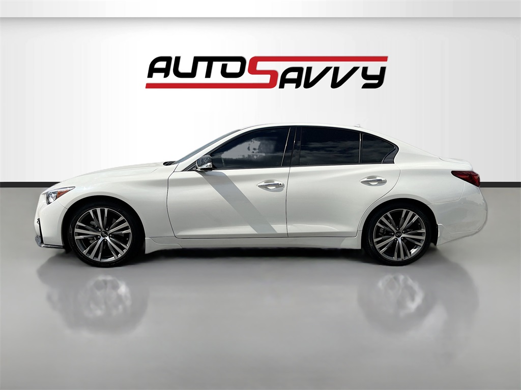2024 INFINITI Q50 SENSORY White at AutoSavvy Houston Southwest