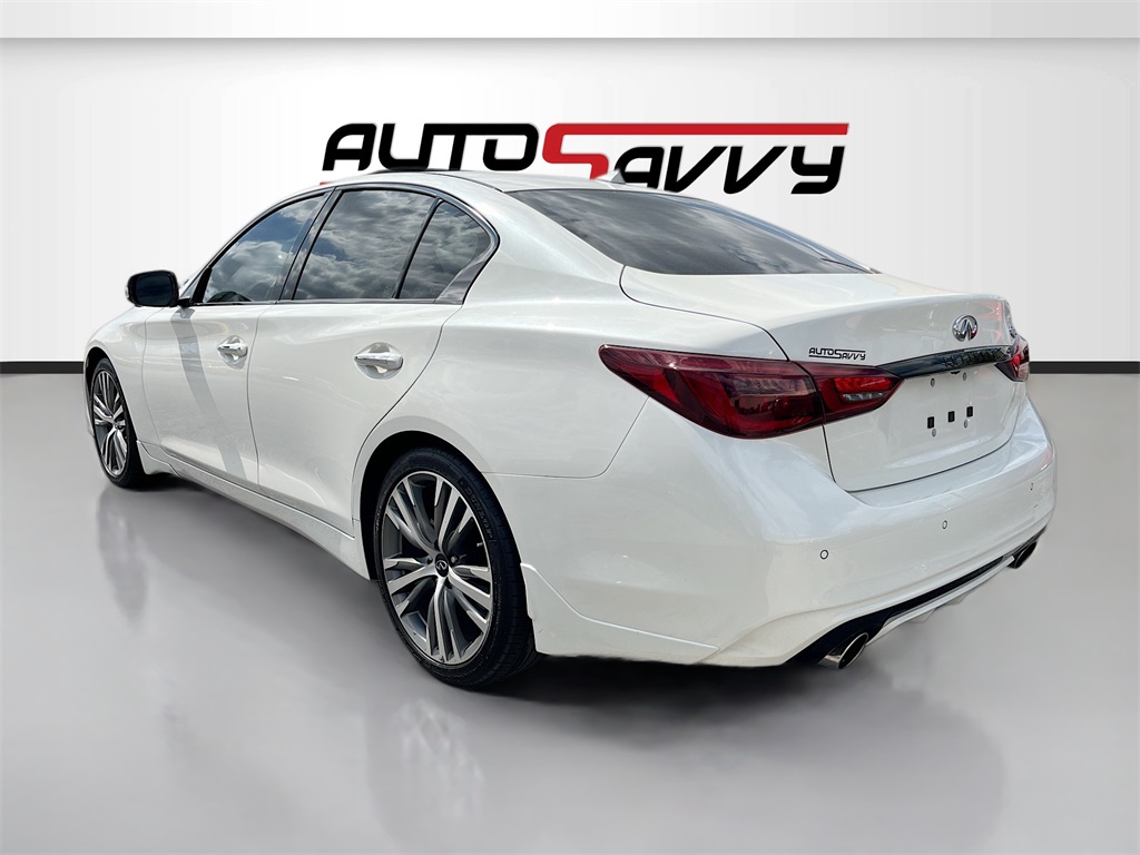 2024 INFINITI Q50 SENSORY White at AutoSavvy Houston Southwest
