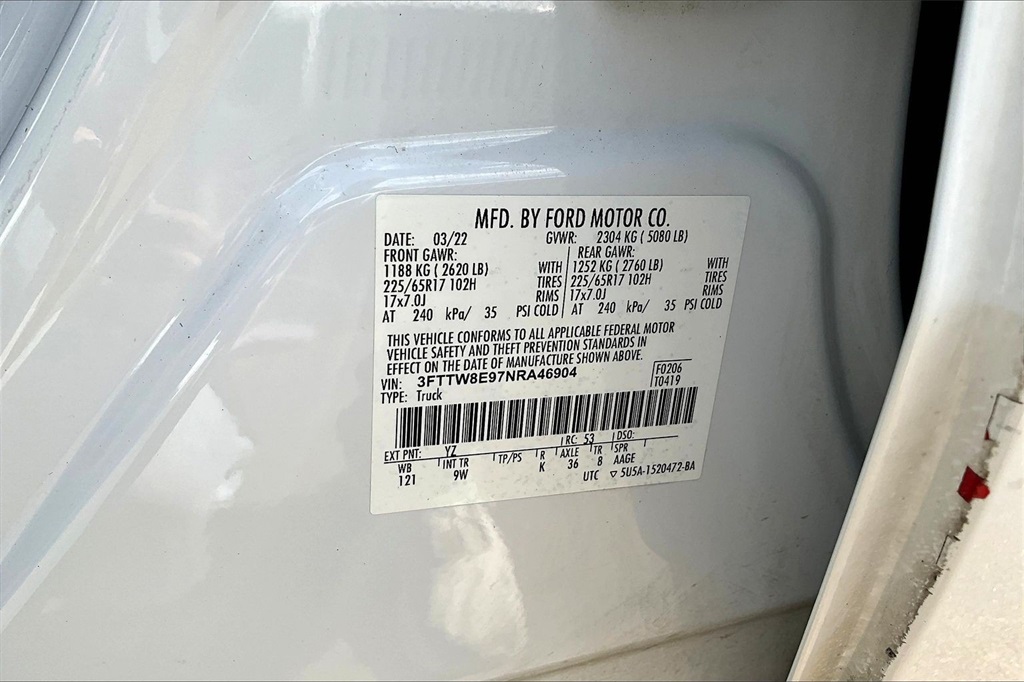 2022 Ford Maverick XL White at Wharton Ford