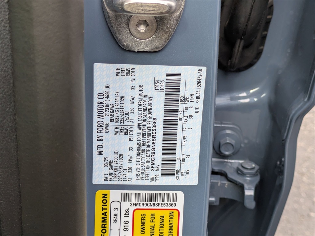 New 2025 Ford Bronco Sport For Sale in Findlay, OH