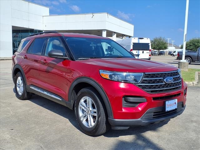 2021 Ford Explorer XLT Red at Durrett Motor Company