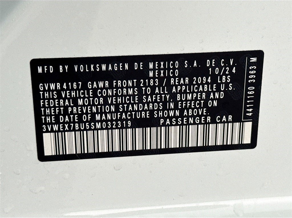 2025 Volkswagen Jetta 1.5T SE White at DeMontrond Auto Country