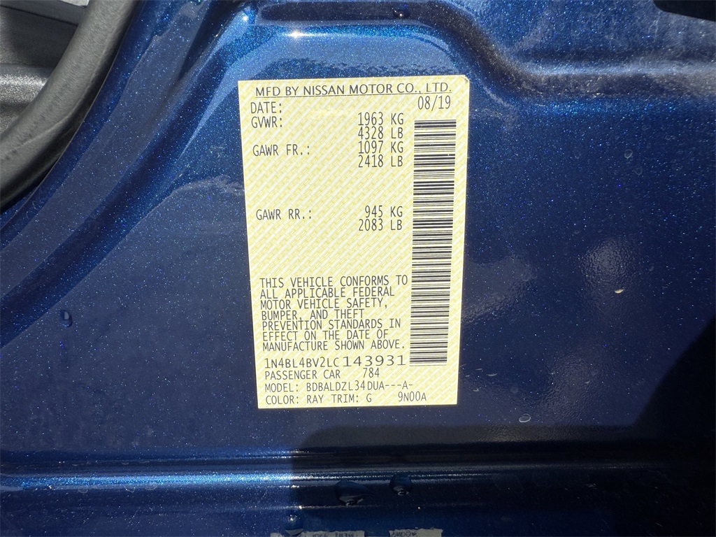 2020 Nissan Altima 2.5 S Blue at Parkway Family Mazda