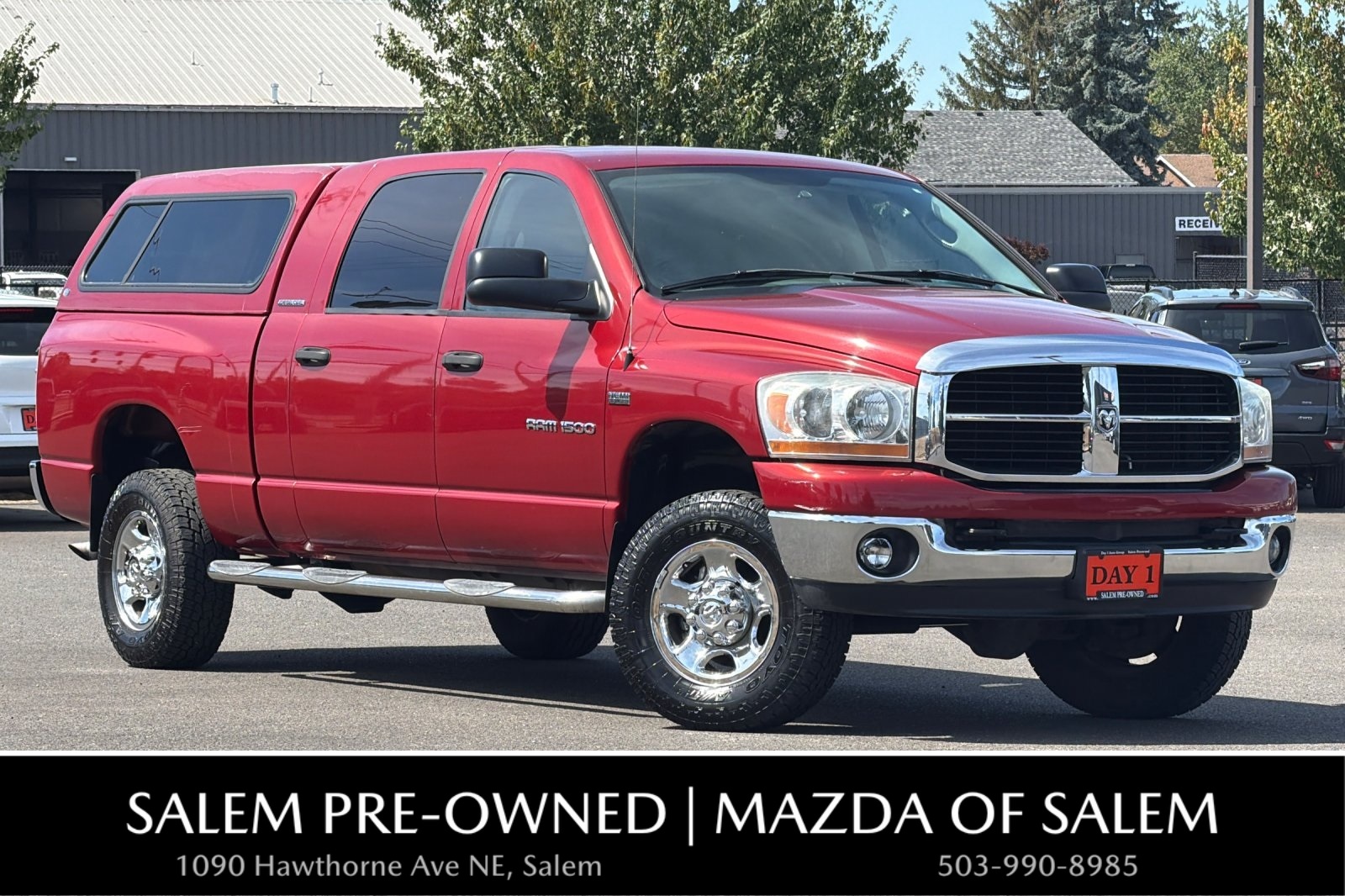 Inferno Red Crystal Pearl 2006 Dodge RAM 1500 Pickup Truck Four-Wheel Drive 5-Speed Automatic