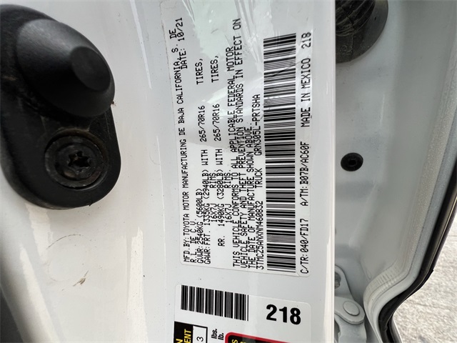 2022 Toyota Tacoma TRD Off-Road White at Baytown Hyundai