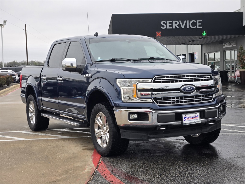 2020 Ford F-150 Lariat Blue at Durrett Motor Company