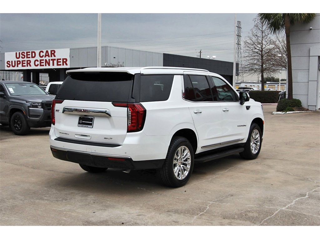 2021 GMC Yukon SLT White at Bayway Cadillac of The Woodlands