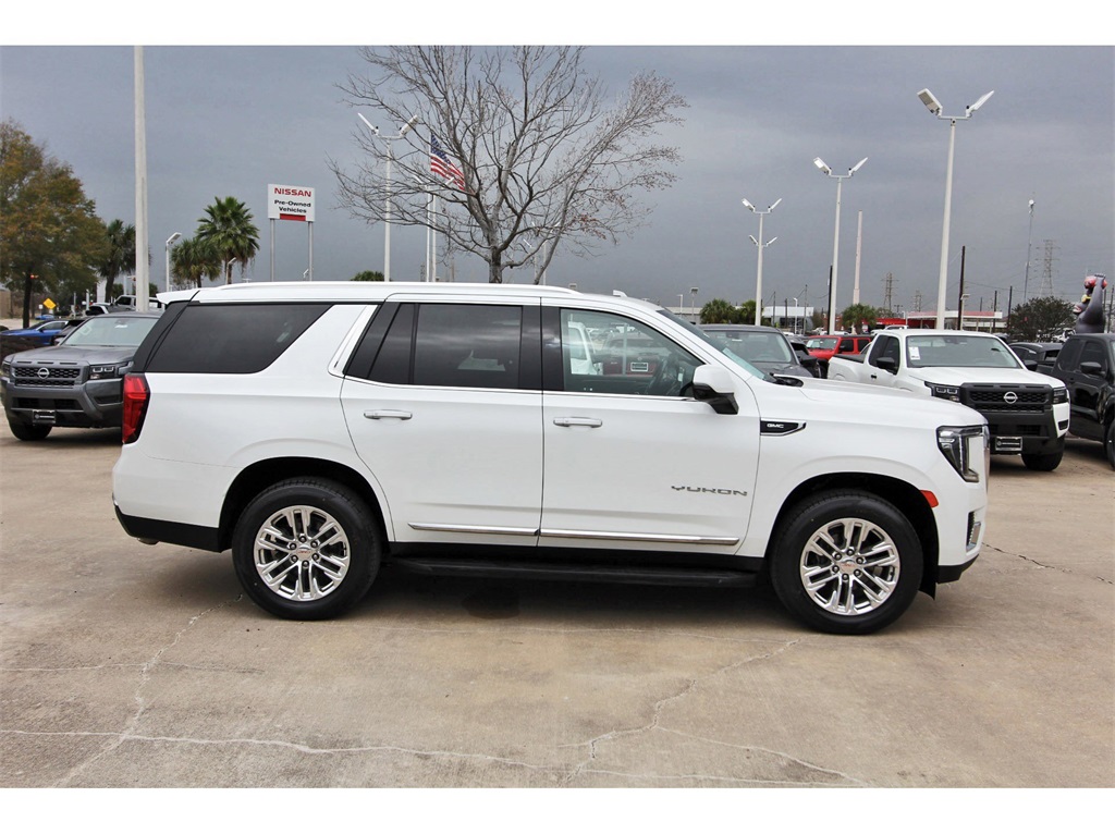 2021 GMC Yukon SLT White at Bayway Cadillac of The Woodlands