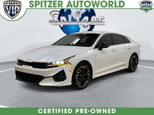 Glacial White Pearl 2023 Kia K5 GT-Line FWD Sedan Front-Wheel Drive 8-Speed Automatic