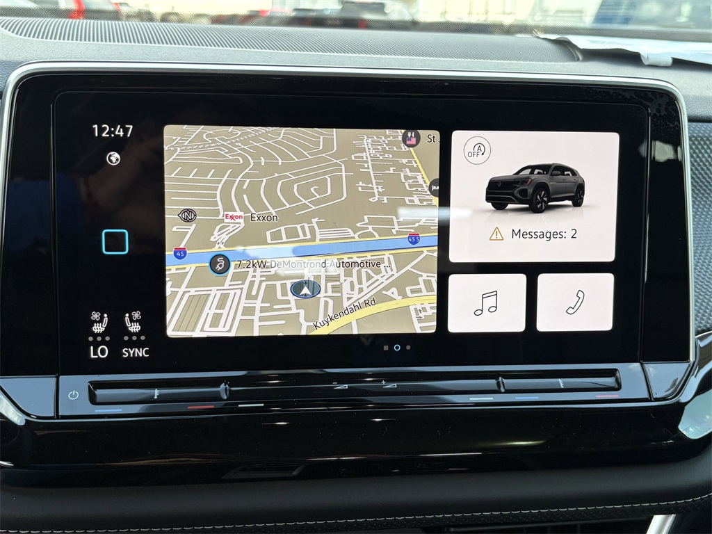 2026 Volkswagen Atlas Cross Sport 2.0T SEL R-Line Black White at DeMontrond Automotive Group