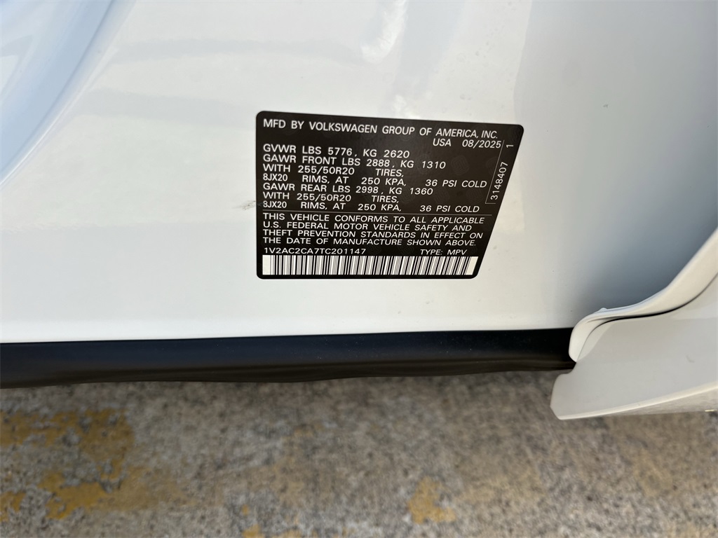 2026 Volkswagen Atlas Cross Sport 2.0T SEL R-Line Black White at DeMontrond Automotive Group