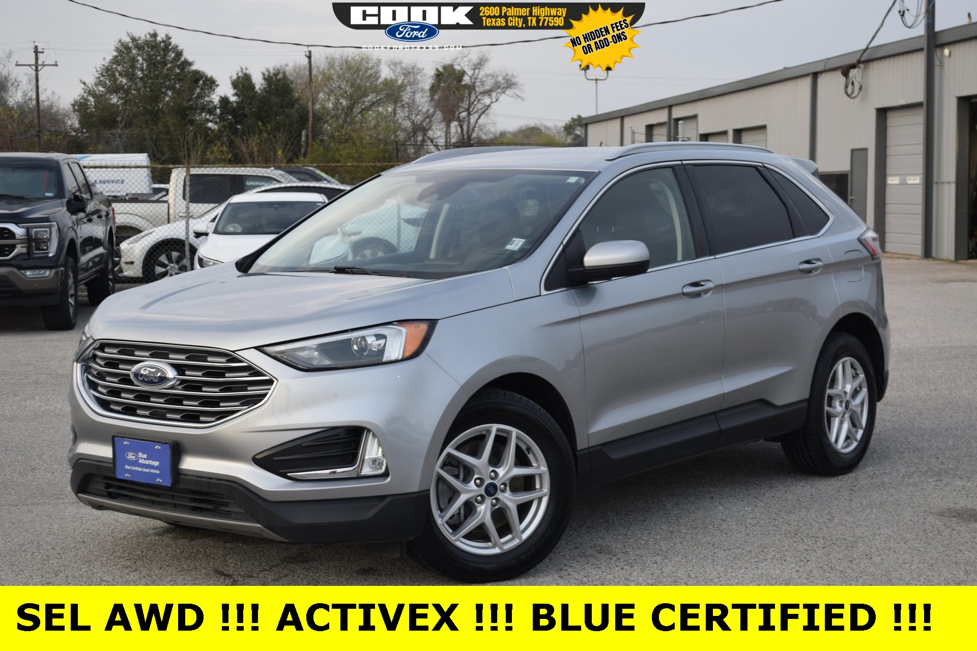 2022 Ford Edge SEL Silver at Big Star Chrysler Jeep Dodge Ram 