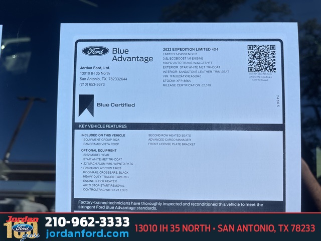Used Car 2022 Ford Expedition  Limited For Sale Under $50,000 In San Antonio, Texas