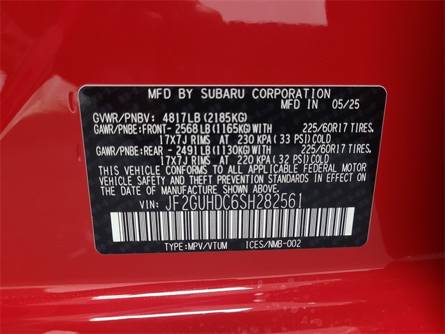 2025 – Subaru – Crosstrek
