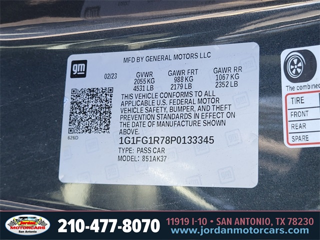 Used Car 2023 Chevrolet Camaro  Ss For Sale Under $50,000 In San Antonio, Texas