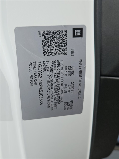 Used Car 2021 Chevrolet Corvette  Stingray For Sale Under $70,000 In San Antonio, Texas