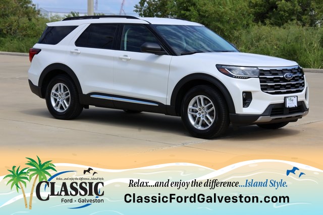 2025 Ford Explorer Active White at Classic Ford Galveston